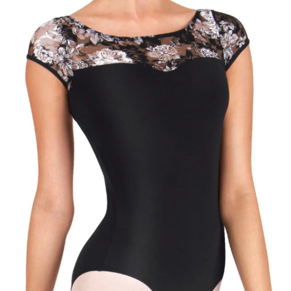 Ashley Bouder Lace Sweetheart Cap Sleeve Leotard